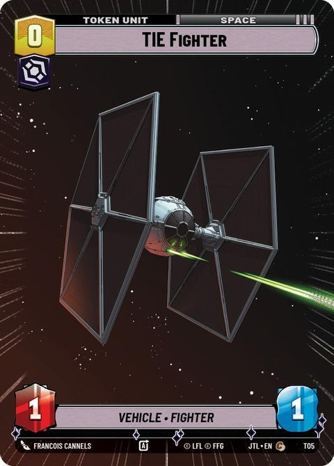 Star Wars Unlimited Chopper Base // TIE Fighter (291 // T05) Hyperspace trading card