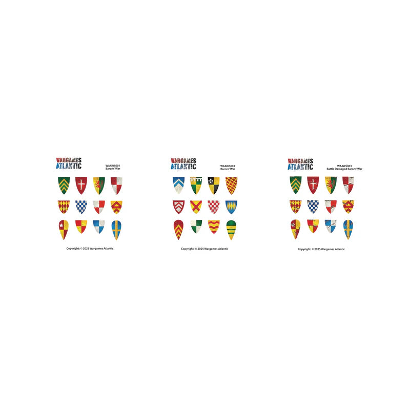 Barons War: Shield Decals Partisan Games