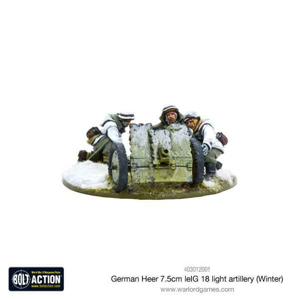 German Heer 7.5cm Leig 18 Light Artillery (Winter)