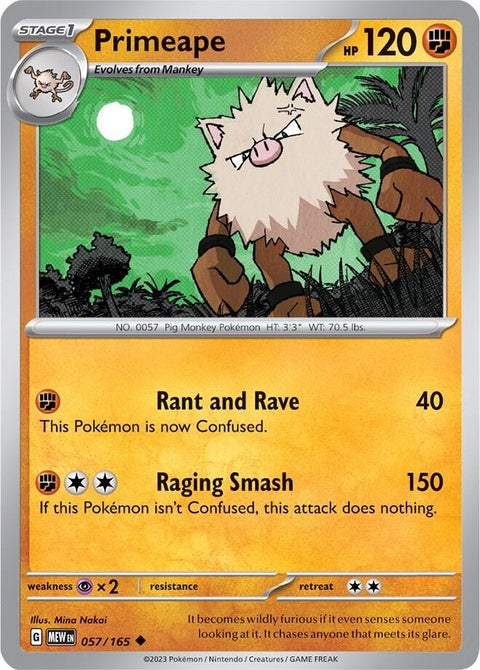 Pokemon Single Primeape (57)