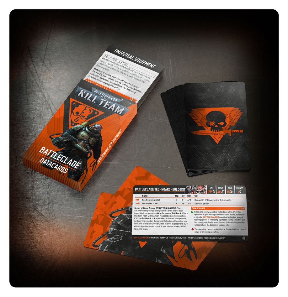 Battleclade Datacards