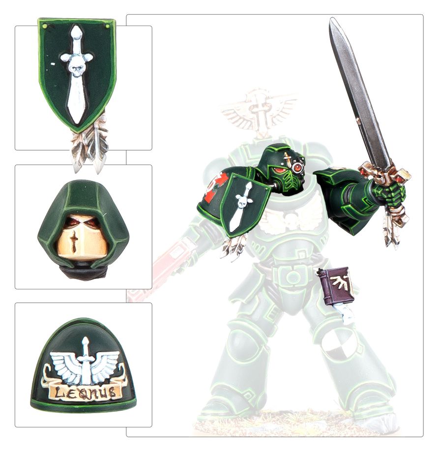 Warhammer 40K Dark Angels Upgrades and Transfers Set