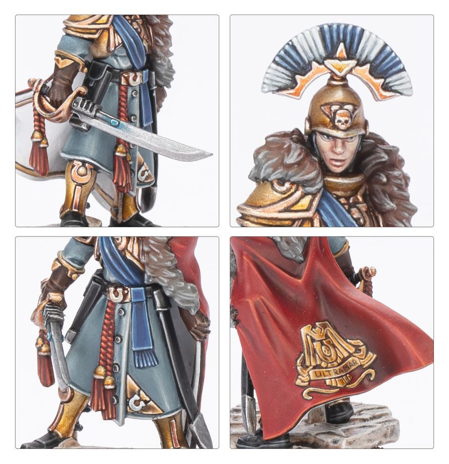 Space Marines Captain Titus and the wardens of Ultramar