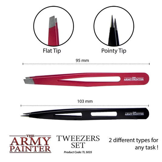 The Army Painter Tweezers Set – 2x Precision Hobby Tweezers
