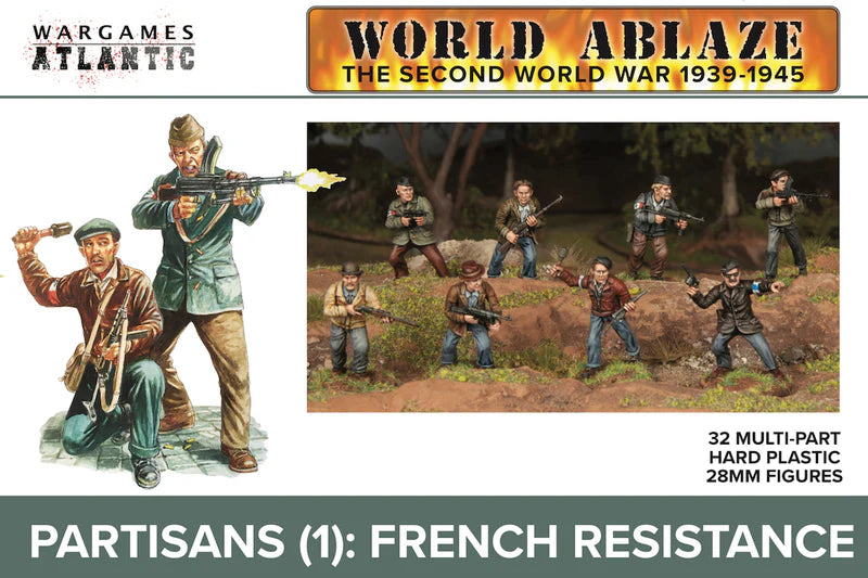 Wargames Atlantic 28mm French Resistance Partisans