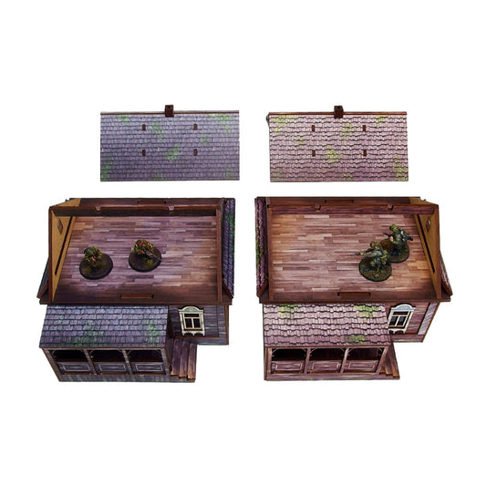 WW2 Ostfront Village Doma – Pre-Painted HDF Terrain (x2)