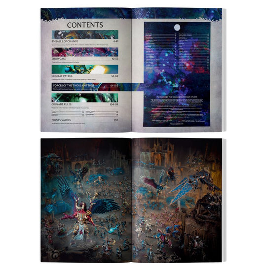 Warhammer 40K Codex: Thousand Sons 10th Edition – official Games Workshop hardback rulebook from Partisan Games UK small shop