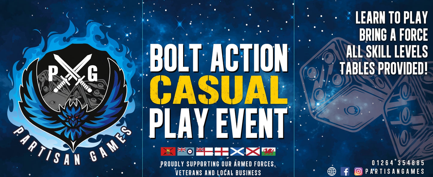 Bolt Action Casual Play Day 3rd October 2026