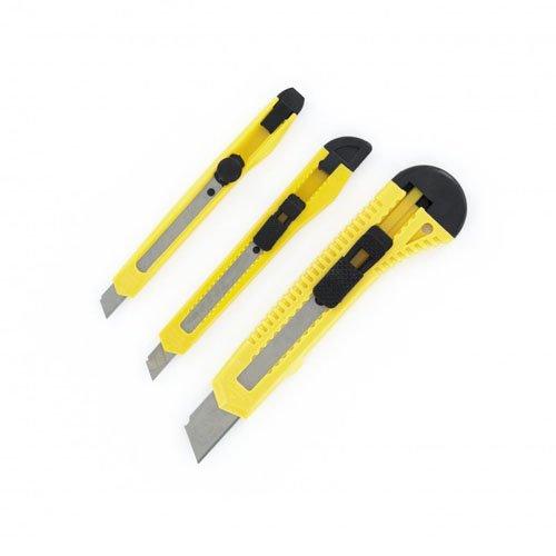 Razor Snap Off Blade Knife Set (3pc) Yellow