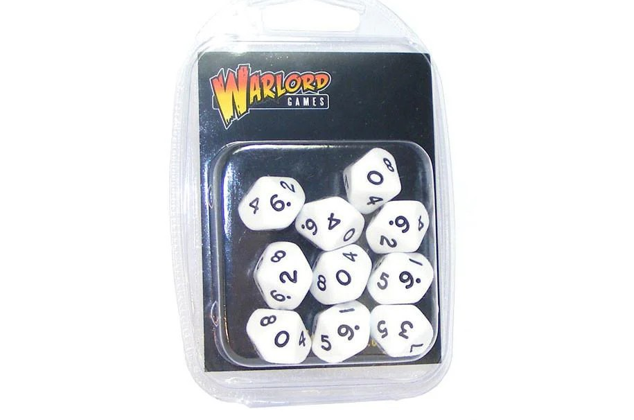 D10 Dice Pack - White (10)