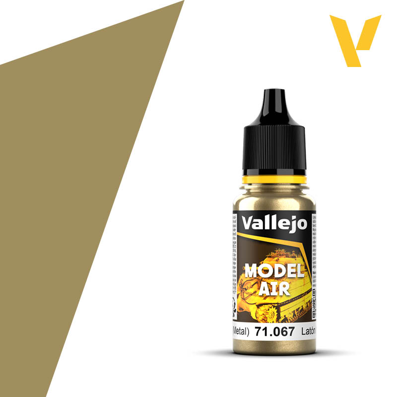 Vallejo Model Air 17ml - Bright Brass (Metallic)