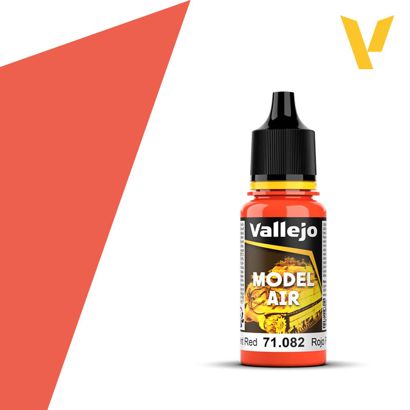 Vallejo Model Air 17ml - Fluorescent Red
