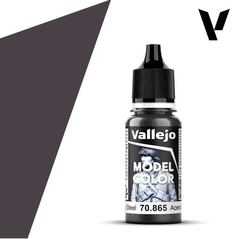 Vallejo Model Colour 17ml - Metallic Oily Steel