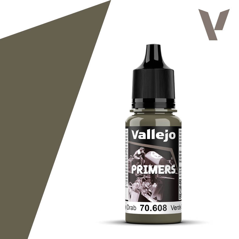Vallejo: Polyurethane Primer US Olive Drab 17ml