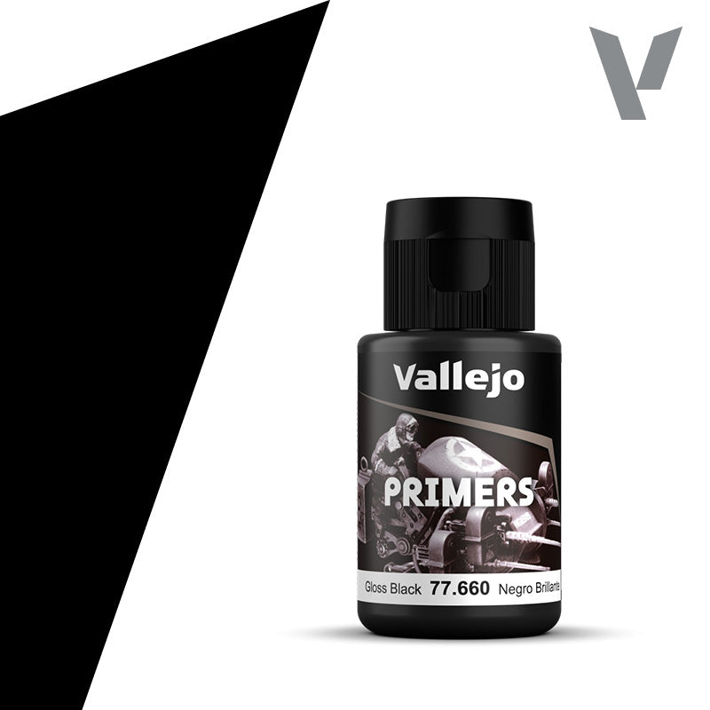 Vallejo Metal Colour - Gloss Black Primer 32ml