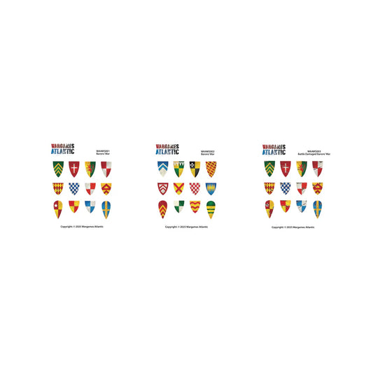 Barons War: Shield Decals   Partisan Games