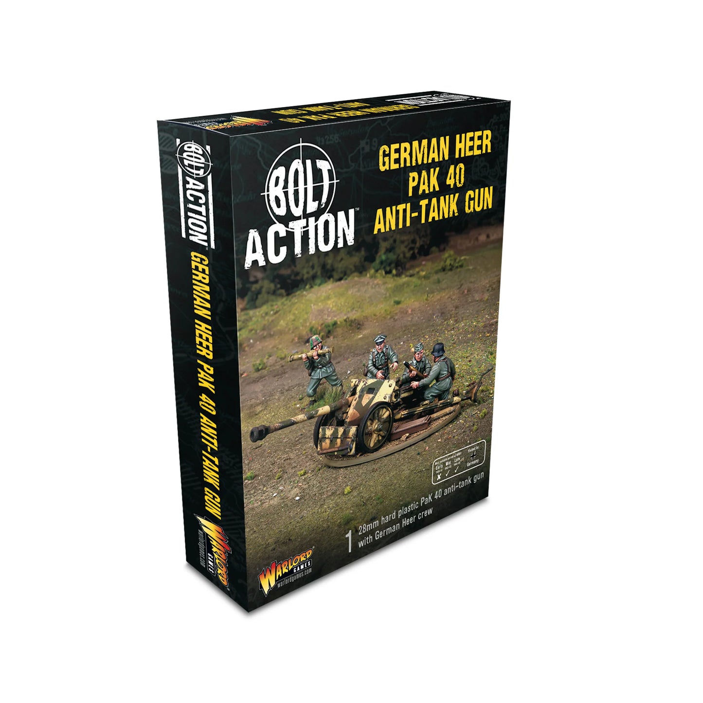 Bolt Action German PAK 40 Anti-Tank Gun