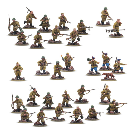 Warlord Games Bolt Action — Soviet Army Infantry Platoon 28mm Plastic Box Set (402014008)
