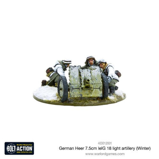 German Heer 7.5cm Leig 18 Light Artillery (Winter)