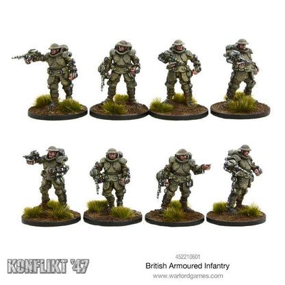 Konflikt '47: British Armoured Infantry Section – Galahad Suits