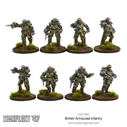 Konflikt '47: British Armoured Infantry Section – Galahad Suits