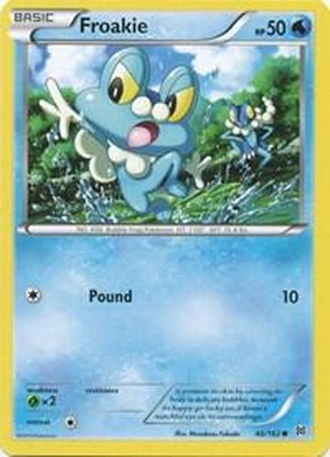 Pokémon TCG Froakie card, single Water-type Pokémon card, number 46, official Pokémon trading card game