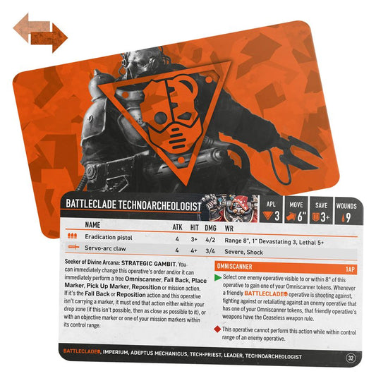 Battleclade Datacards
