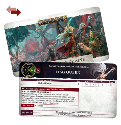 Daughters of Khaine Warscroll Cards