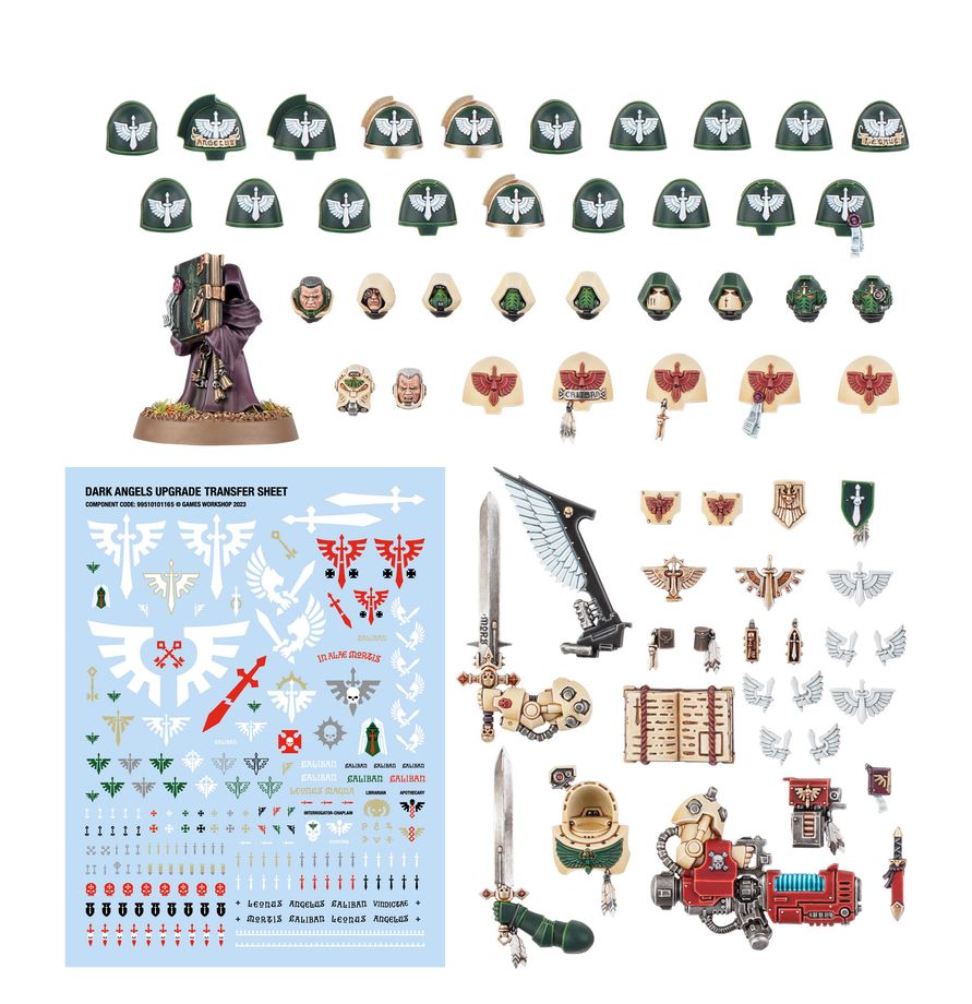 Warhammer 40K Dark Angels Upgrades and Transfers Set