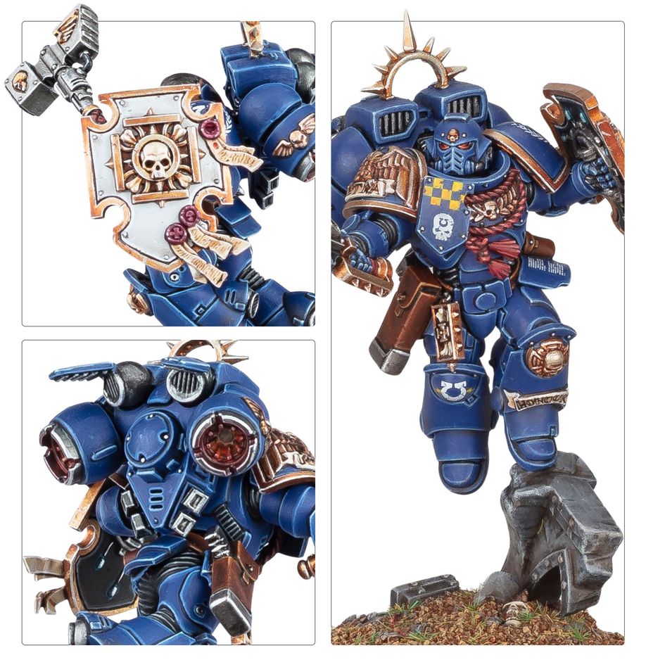 Warhammer 40K Space Marines Captain with Jump Pack & Relic Shield