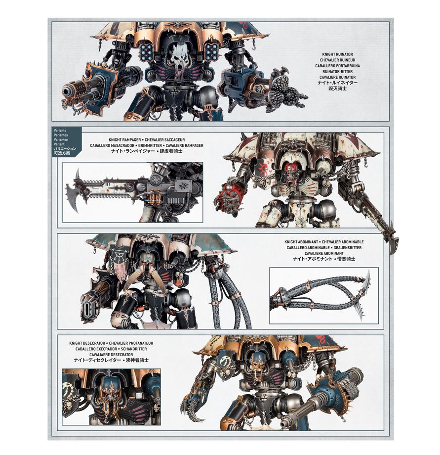 Warhammer 40,000 Chaos Knights: Knight Ruinator War Machine