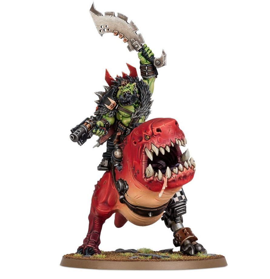 Warhammer 40,000 Orks: Mozrog Skragbad / Beastboss on Squigosaur
