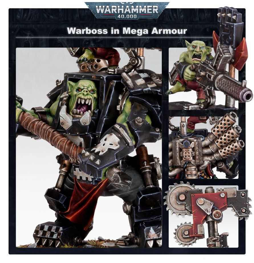 Warhammer 40,000 Orks: Warboss in Mega Armour