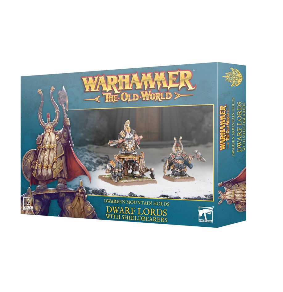 Dwarfen Mountain Hordes: Dwarf Lords With Shieldbearers