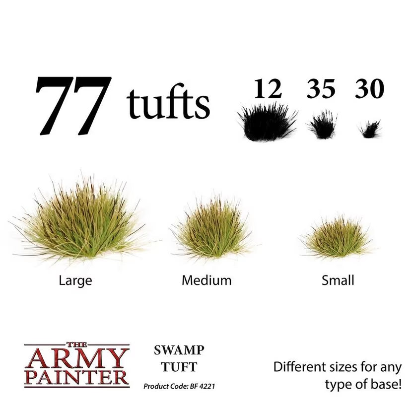 The Army Painter Swamp Tuft — Basing Tufts for Miniatures (77 Tufts)