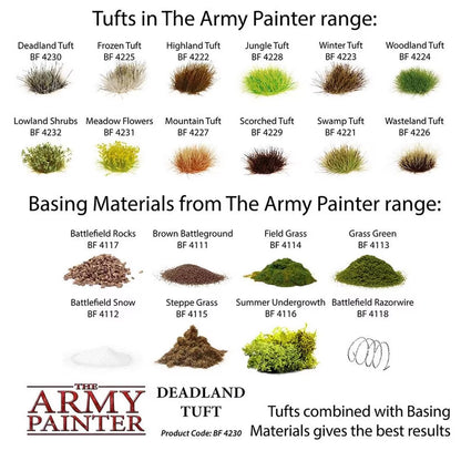 The Army Painter Deadland Tuft — Basing Tufts for Miniatures (77 Tufts)