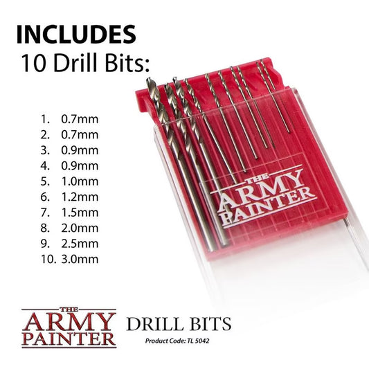 The Army Painter Drill Bits – 10-Piece Miniature Drill Bit Set