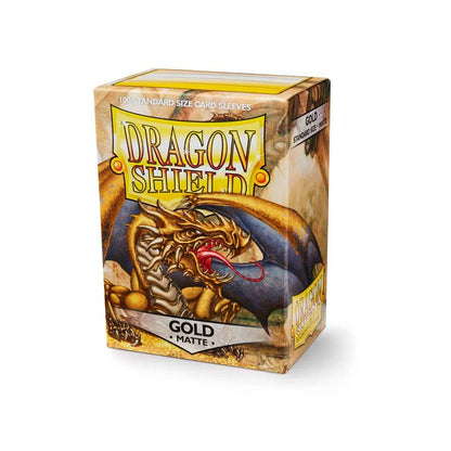Dragon Shield Card Sleeves Matte Gold