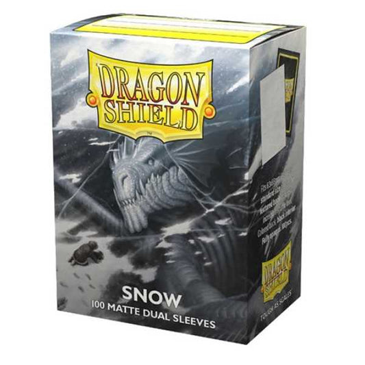 Dragon Shield Dual Matte Card Sleeves - Snow (100 ct.)