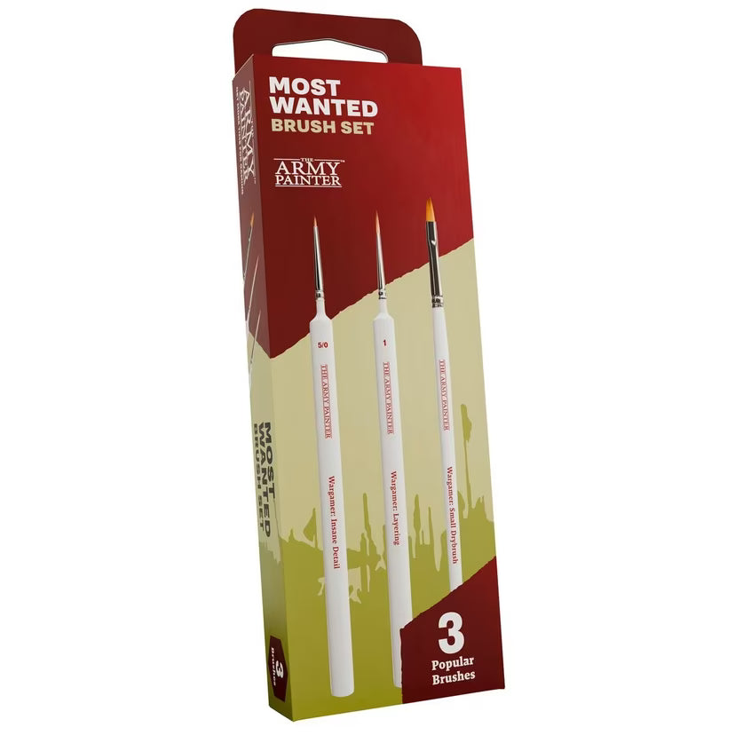 The Army Painter Most Wanted Brush Set – 3 Sable Miniature Brushes