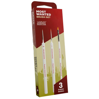 The Army Painter Most Wanted Brush Set – 3 Sable Miniature Brushes