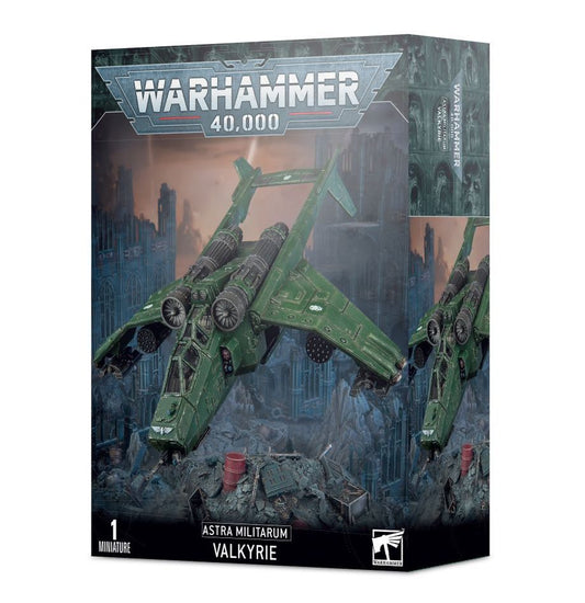 Astra Militarum Valkyrie Warhammer 40K plastic aircraft kit – 1 model with troop transport and weapon options from Partisan Games UK small shop