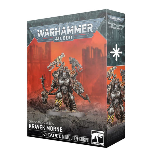 Chaos Space Marines Kravek Morne – Warhammer 40K plastic miniature by Games Workshop