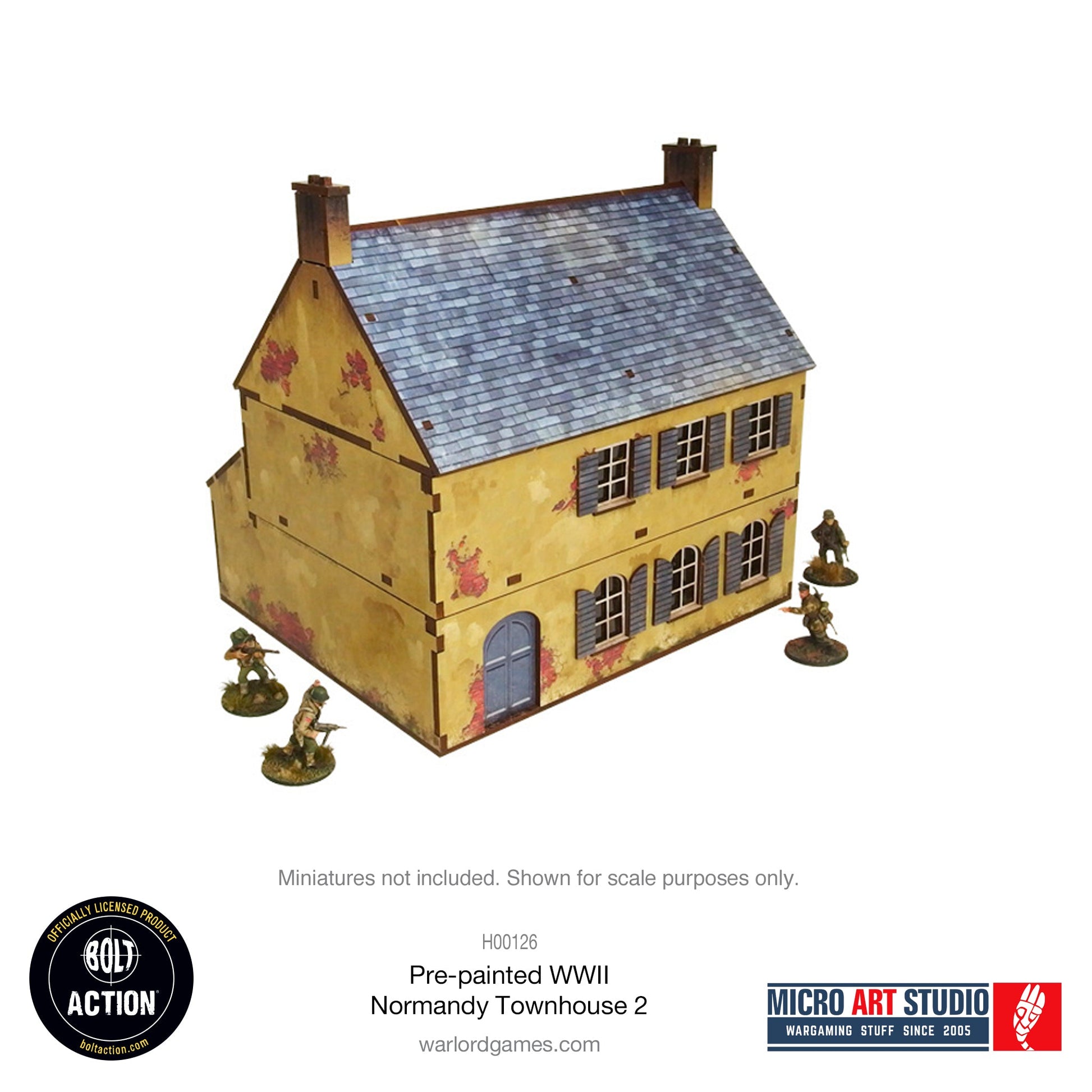 Micro Art Studios: Pre-painted WW2 Normandy Townhouse 2