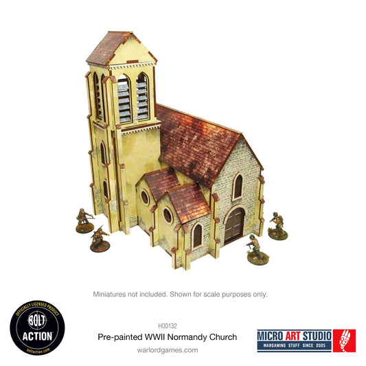 Micro Art Studio: Pre-painted WW2 Normandy Church