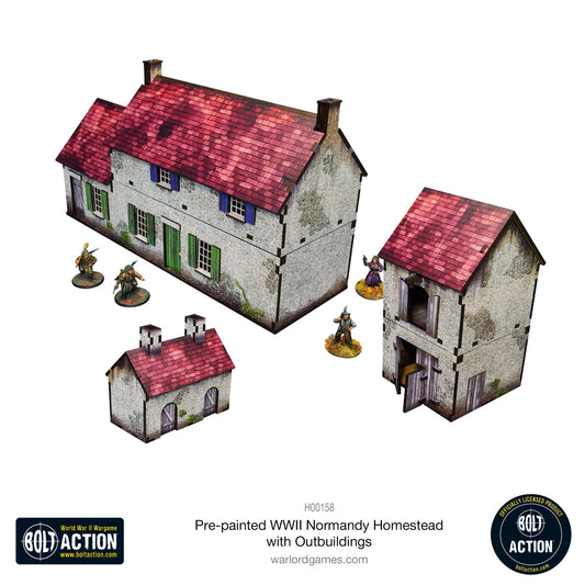 WW2 Normandy House with Outbuildings