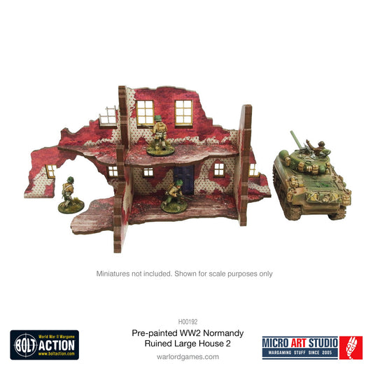 WW2 Normand Ruined Large House (Pack 2)