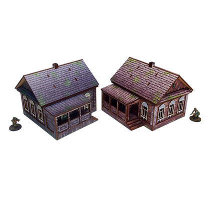 WW2 Ostfront Village Doma – Pre-Painted HDF Terrain (x2)