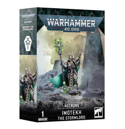 Necrons Imotekh The Stormlord Warhammer 40K plastic character miniature kit – 1 model from Partisan Games UK small shop