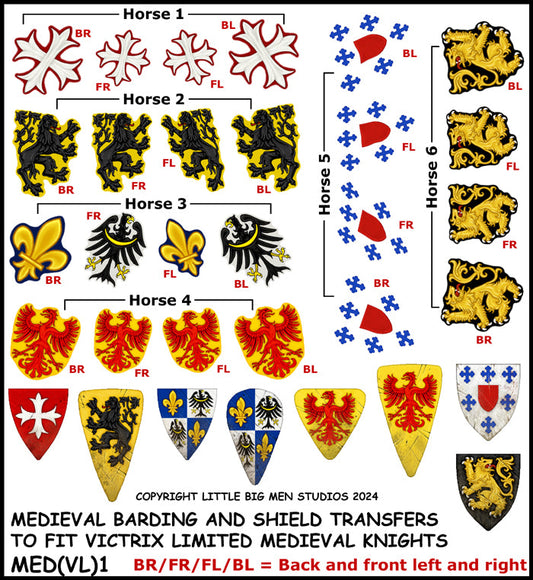 Medieval Barding & Shield Transfers